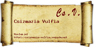 Csizmazia Vulfia névjegykártya